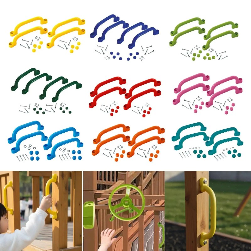 4 Pieces Climbing Frame Handle - Kids Outdoor Climbing Frame 评论和价格