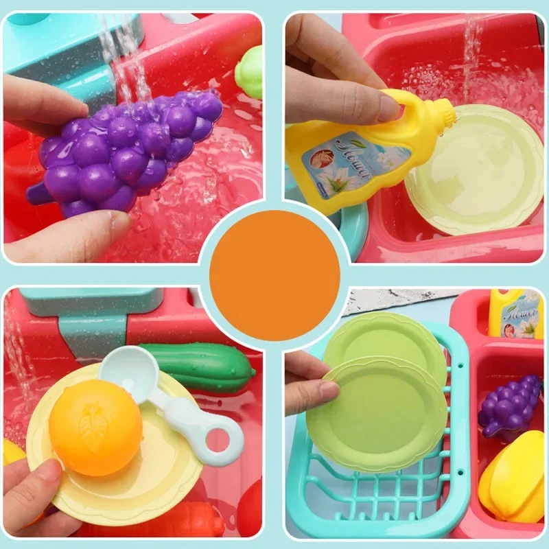 Kitchen Toy Plastic Dish‑Wash  - Kids Outdoor Kitchen Accessories 评论和价格