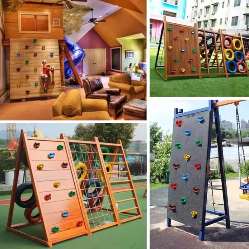 10Pcs Rock Climbing Rock Wall  - Kids Outdoor Climbing Frame 评论和价格