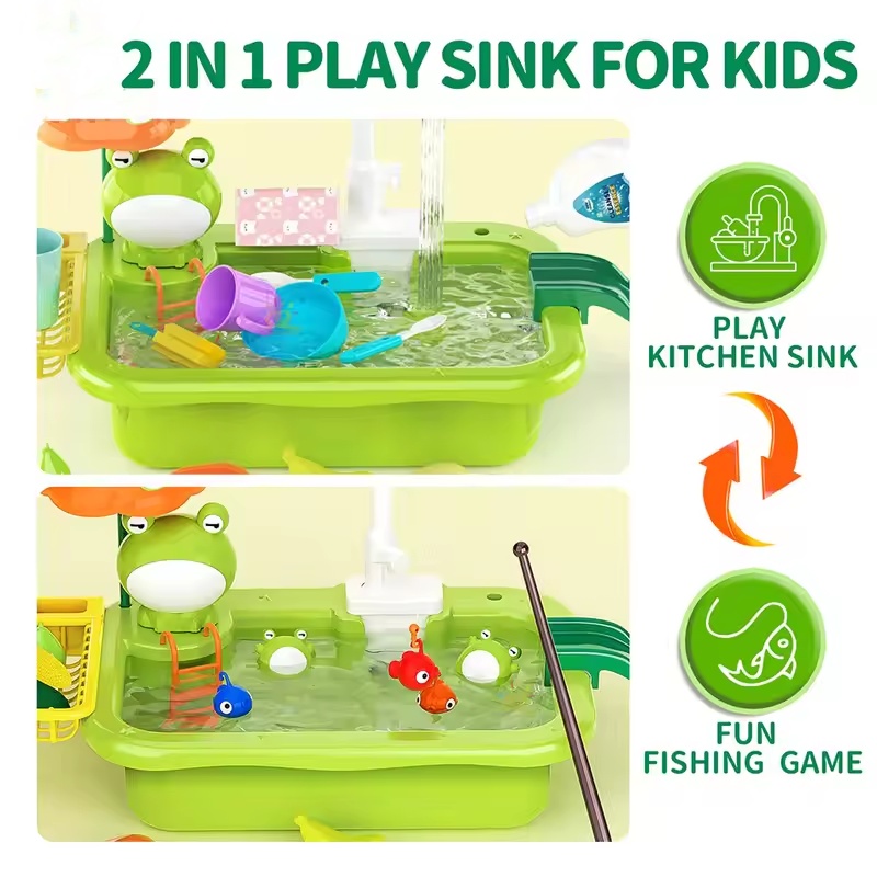 New Kids Kitchen Sink Electric - Kids Outdoor Kitchen Accessories 评论和价格
