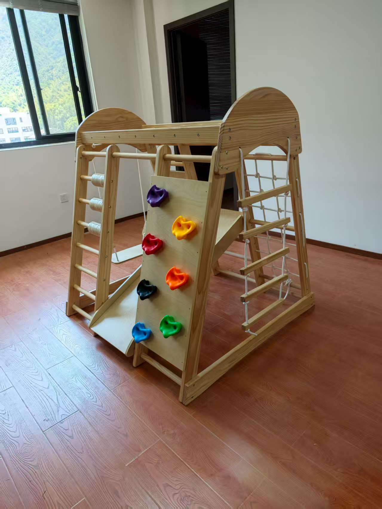 Wooden Kids Climbing Frame Lad - Kids Outdoor Climbing Frame 评论和价格