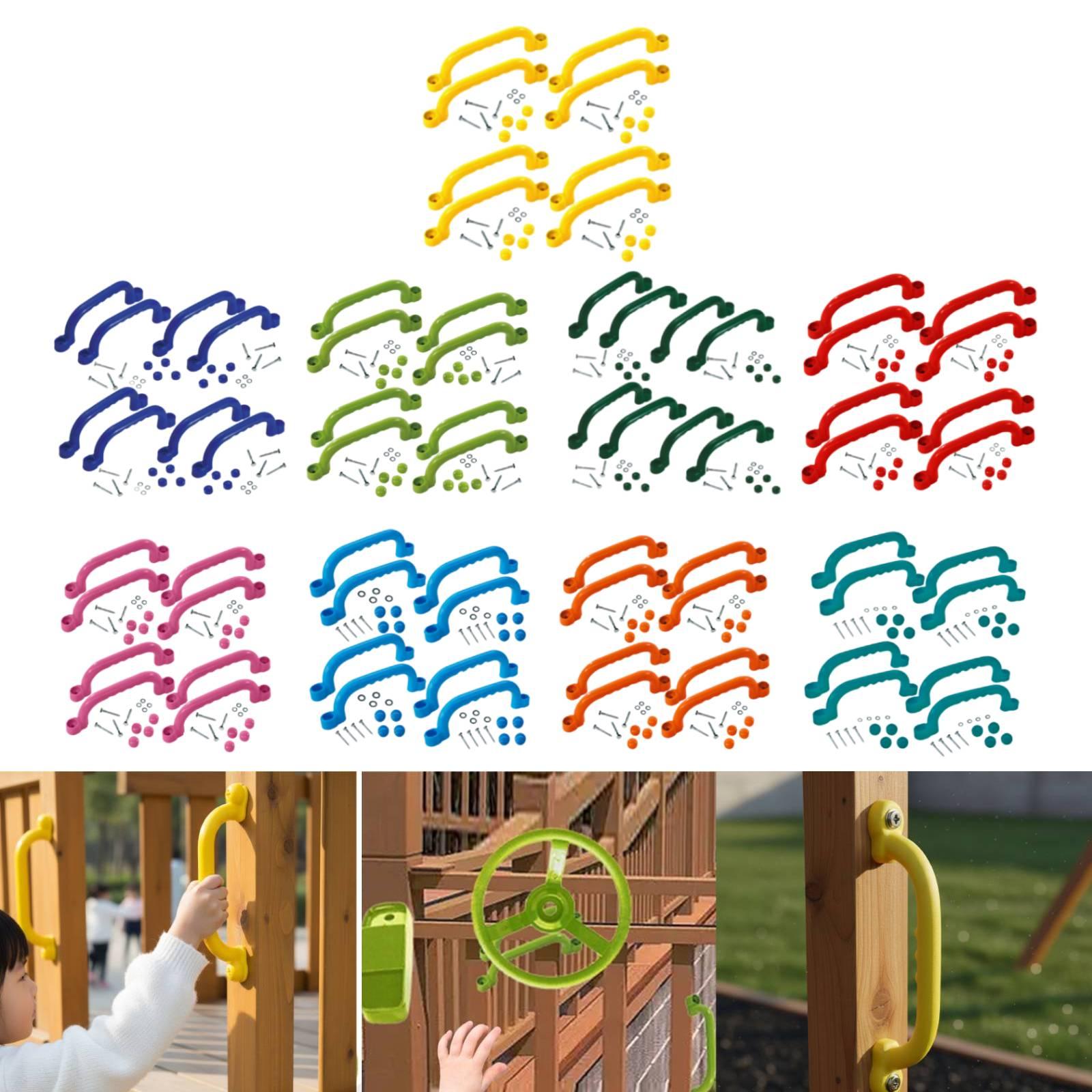 8 Pieces Climbing Handles Outd - Kids Outdoor Climbing Frame 评论和价格