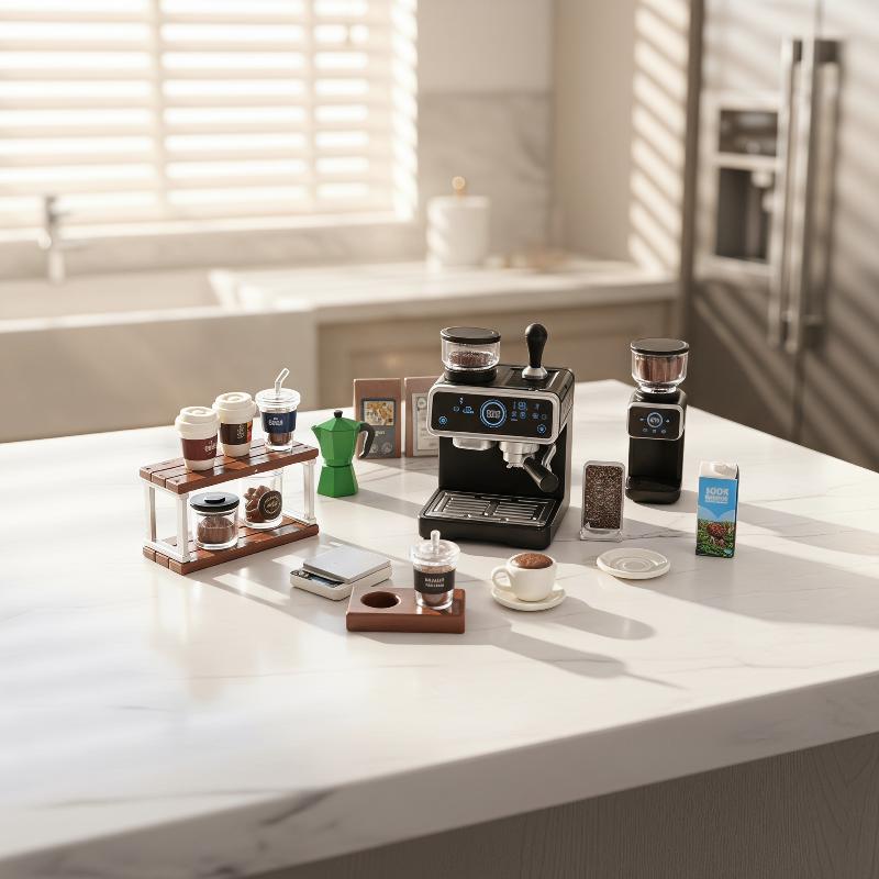1:12 Dollhouse Miniature Coffe - Kids Outdoor Kitchen Accessories 评论和价格