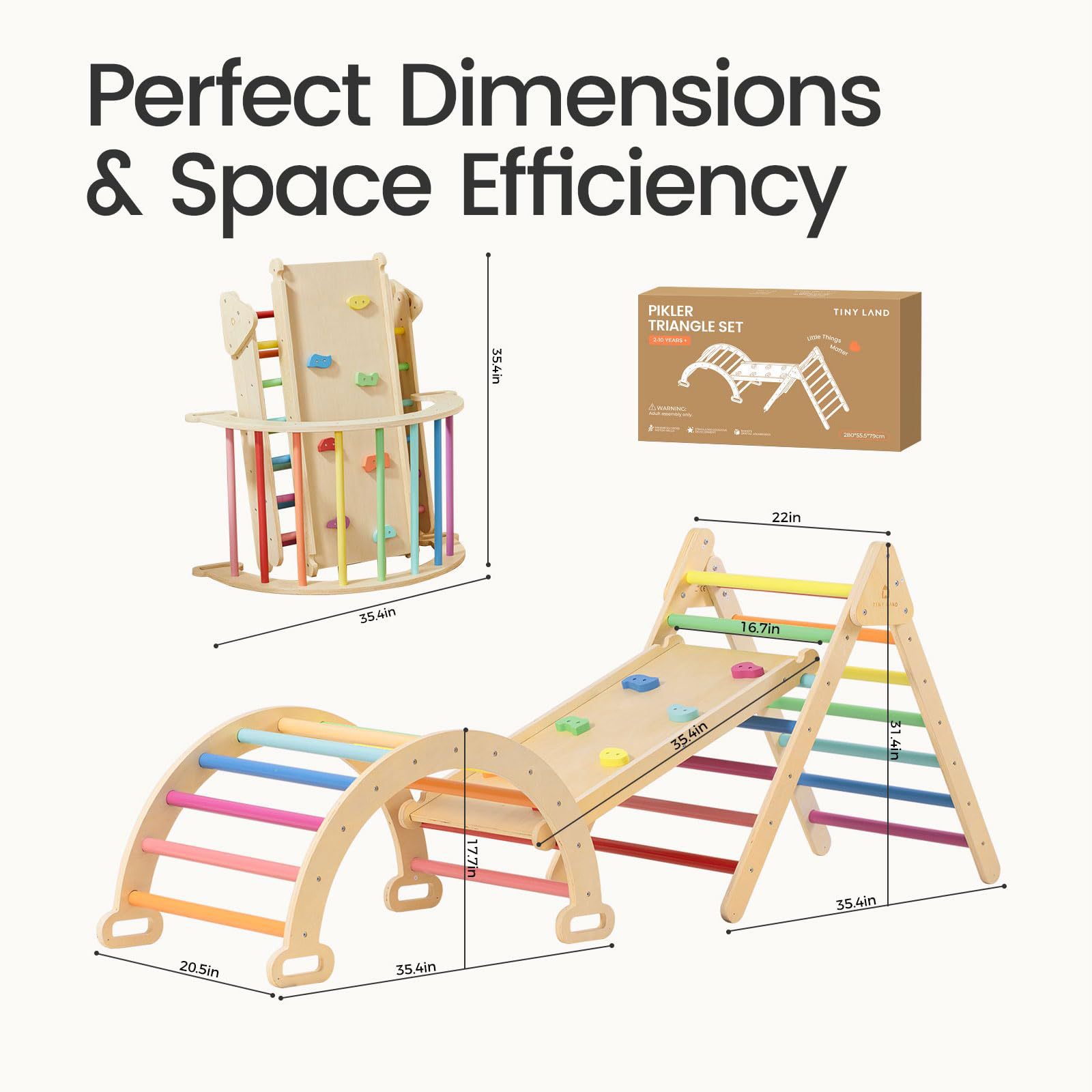Solid Wood Versatile Climbing  - Kids Outdoor Climbing Frame 评论和价格