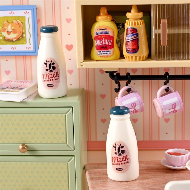Miniature Food Model Toy Milk  - Kids Outdoor Kitchen Accessories 评论和价格